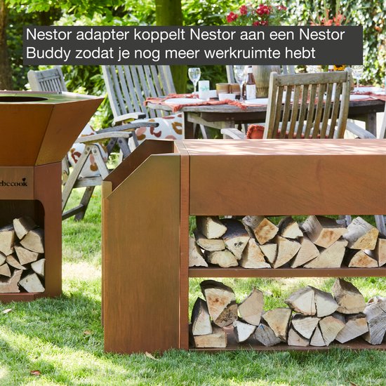 Barbecook Nestor Adapter uit cortenstaal van Barbecook — afbeelding 4