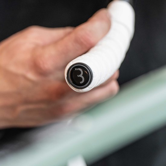 BBB Cycling Stuurlint Racefiets - Maximale Grip - Zelfklevend Stuurlint - Lengte: 200cm - Dikte: 2.5mm - Incl. Stuurdoppen - Wit -UltraRibbon BHT-15 van BBB Cycling — afbeelding 4