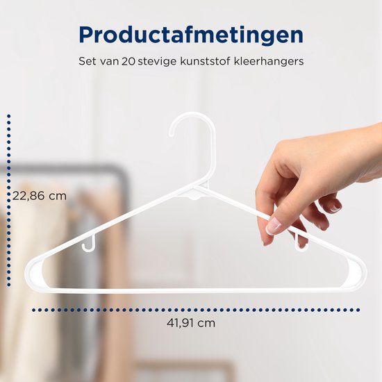 kledinghanger - 10 stuks - wit vanaf € 9,99 (maart 2026