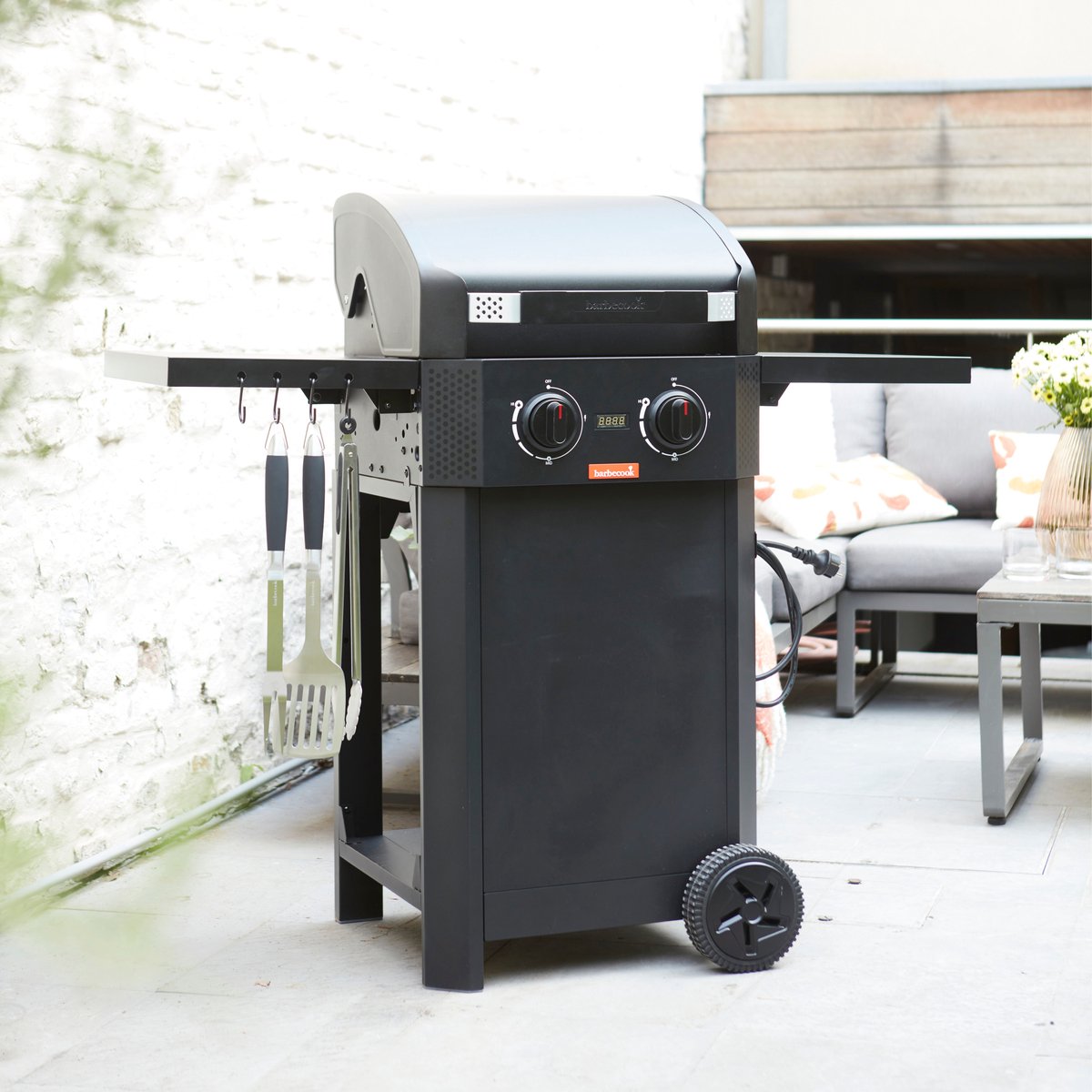 Barbecook E-Luca elektrische barbecue met inklapbare zijtafe