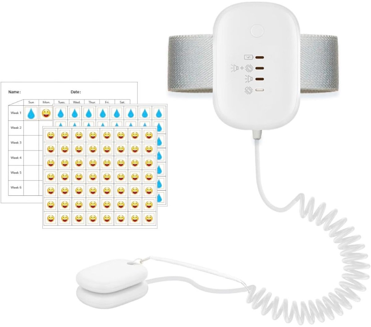 ApexArte® Draadloze Anti Bedplassen Alarm 2-In-1
