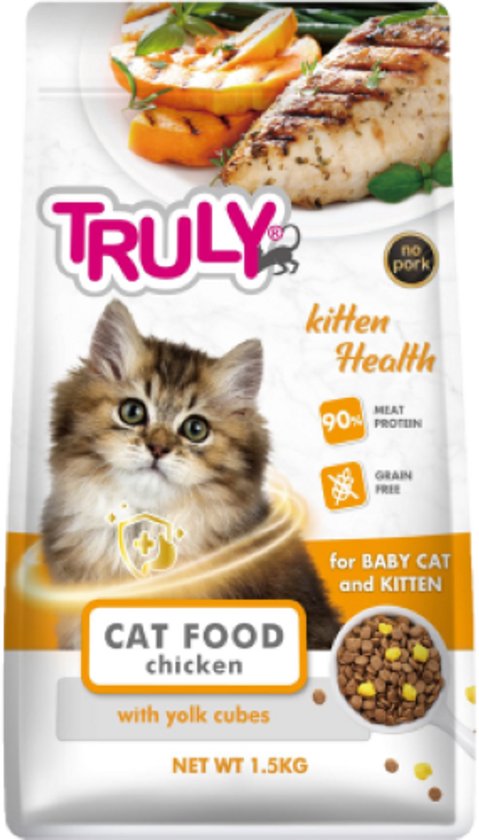 Truly - Kitten - Droogvoer - Kip - 1,5 kg - Graanvrij