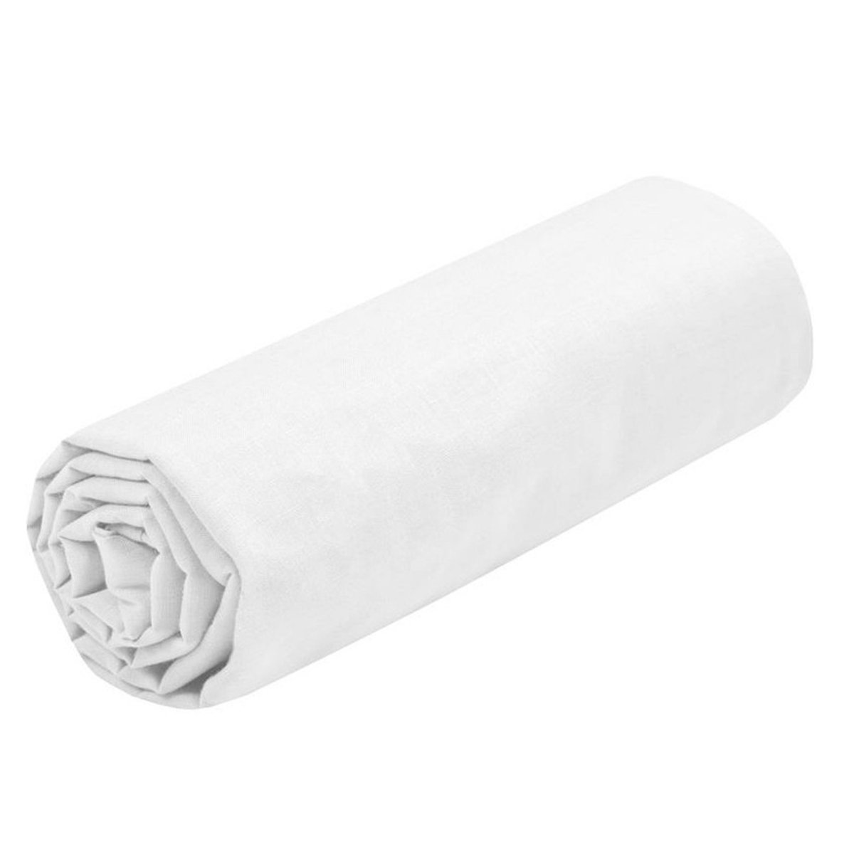 Stof Textiles Hoeslaken Eden - twijfelaar - 140 x 190/200 cm - wit - hotelkwaliteit - ademend katoen - 30 cm matrasdikte