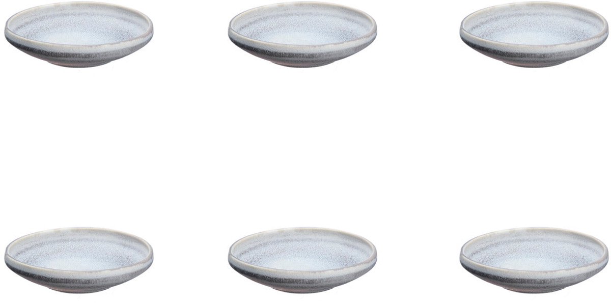 Schaaltje STONE Ø11,5cm - 6 stuks - Maan grijs