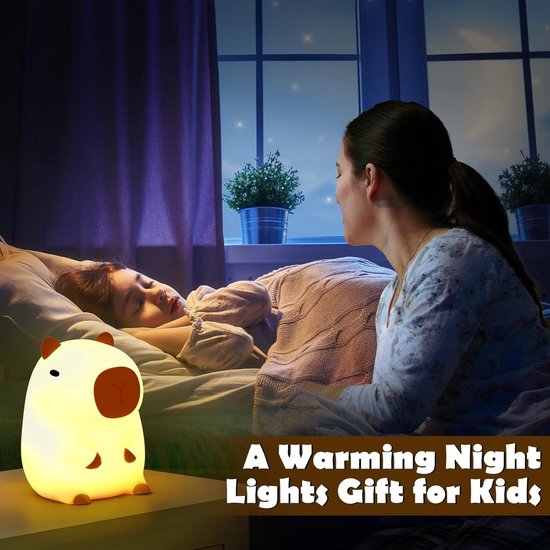 LumiLamp Capibara Nachtlampje voor Kinderen - -new