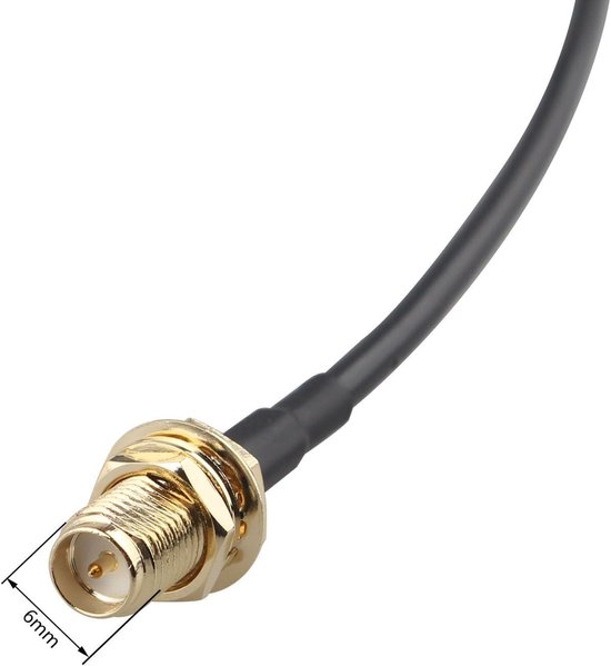 Greluma 2 Paar SMA/RP-SMA Adapters – Mannelijk/vrouwelijk – Verguld Koper – 50 Ohm – Voor WiFi-antenne, Drone, Radio, Repeater