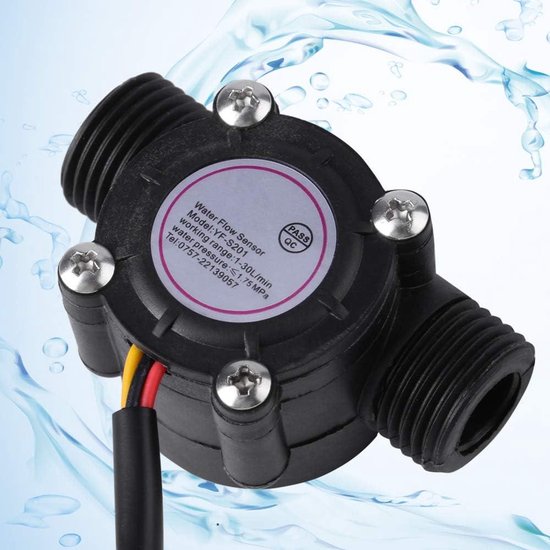 High Precision Dn15 G1/2 Flow Sensor - Hall Effect Flow Meter 1-30L/min ...