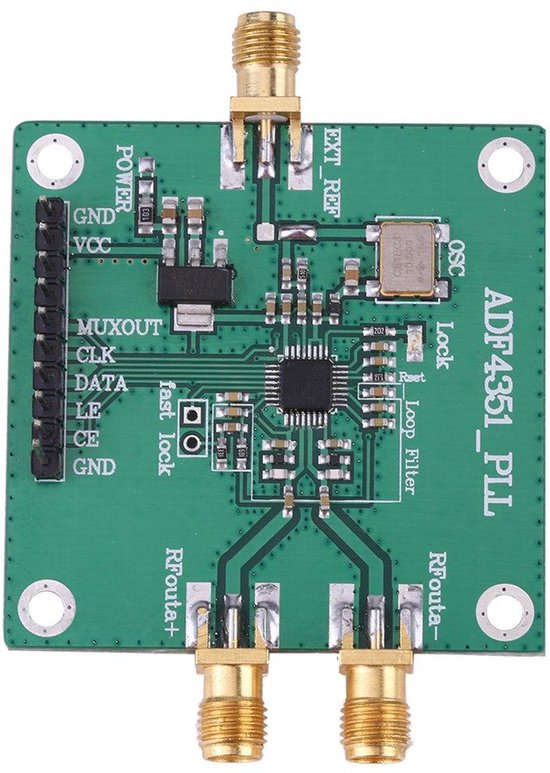 Produktbild von ADF4351 PLL HF-Signalgenerator-Modul – 35 MHz Bis 4,4 GHz, Frequenzsynthesizer Mit SMA-Buchse, SPI-Steuerung, 1 KHz Schrittweite