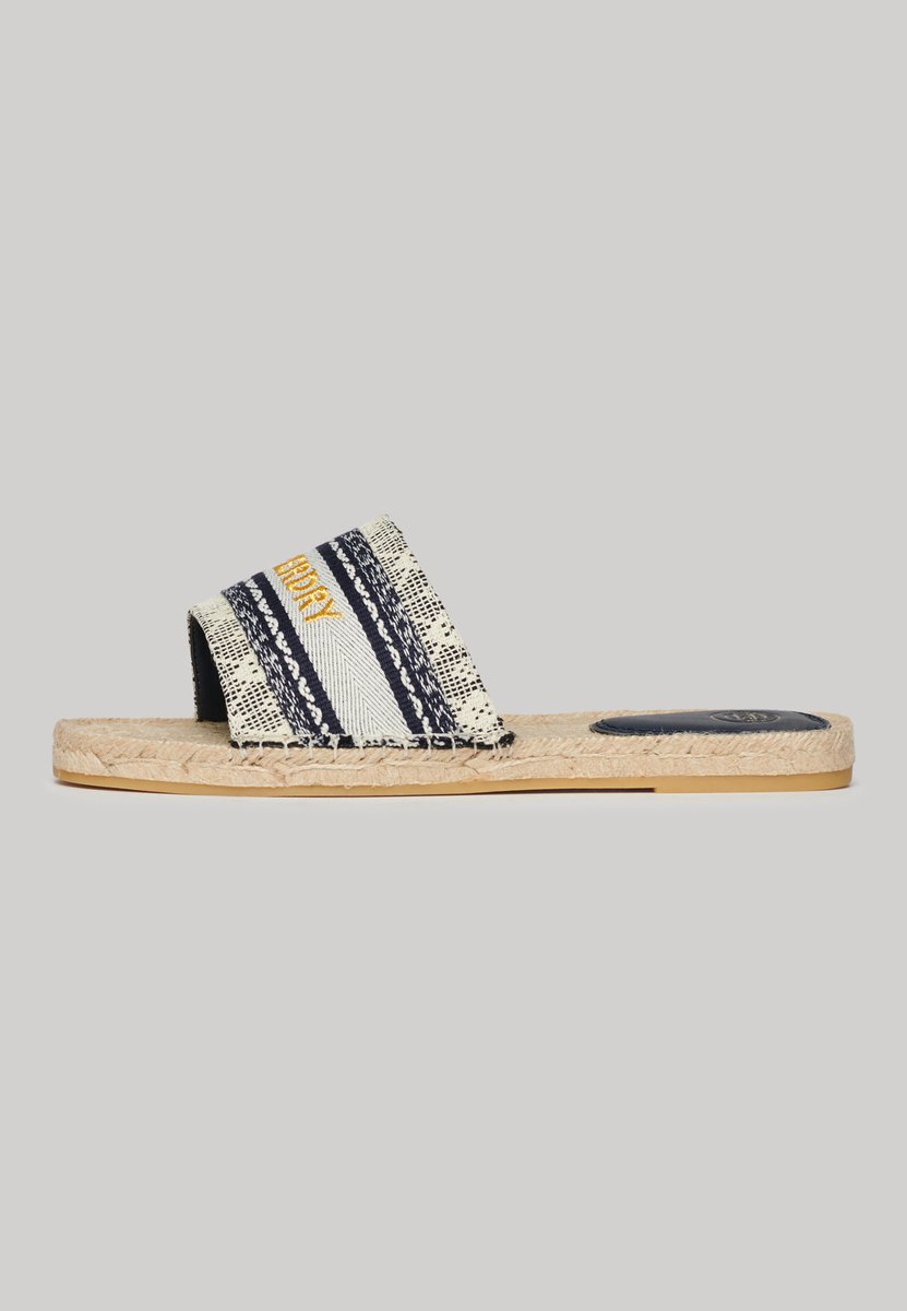Superdry Canv Overlay Sandalen Vrouw Marineblauw