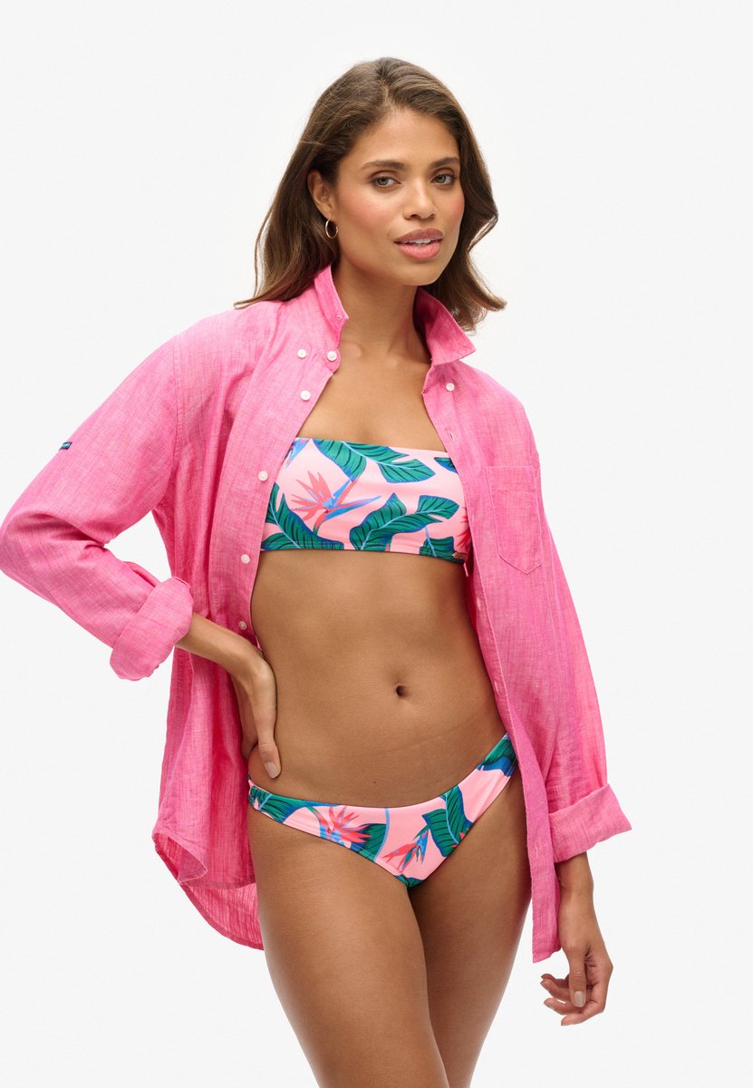 Superdry Tropical Cheeky bikinibroekje Dames Badpakken Roze