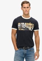 Superdry Photographic Logo T-shirt Met Korte Mouwen Zwart L Man