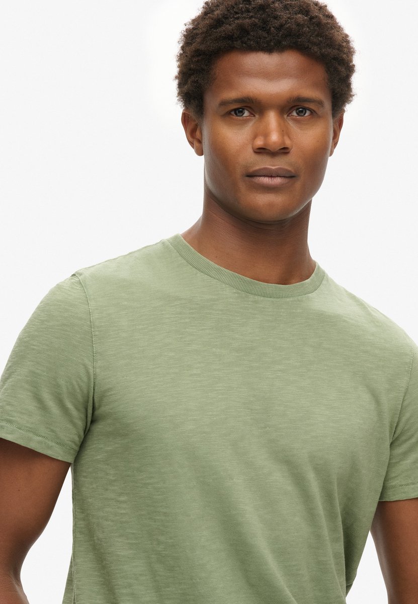 Superdry Slub T-Shirt Melange Olijfgroen – Heren