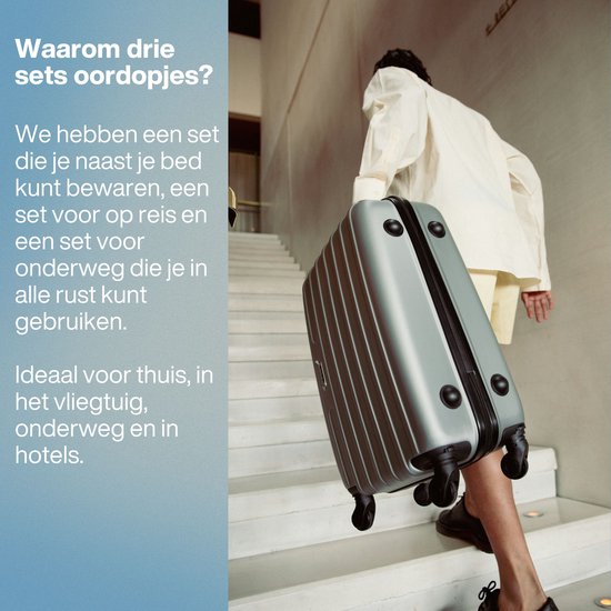 EarPeace Oordopjes Slapen - 6x Slaap Oordopjes geschikt voor Zijslapers - Anti-Snurk Sleep Plugs - Herbruikbare Siliconen Slaapoordoppen - Oordoppen voor gehoorbescherming tot 30dB - Slaapdoppen - Standaard