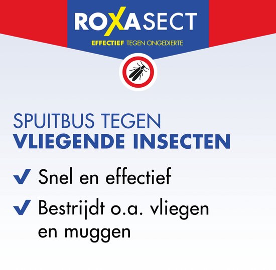 Roxasect Spray tegen Vliegende Insecten - Insectenspray - Ongediertebestrijding - Vliegenspray - 400ml