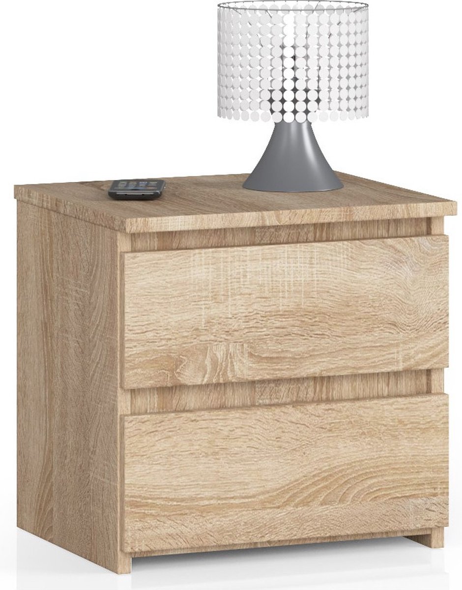 Bruine Design Eikenhouten Slaapkamer kasten 35 cm diepe kopen