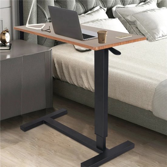 Banktafel met wieltjes, U-vormig bijzettafel, laptop 51 x 30 x 59,5 cm