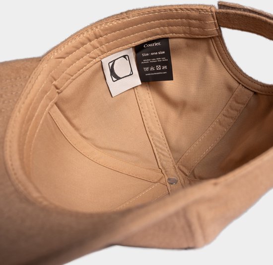 Courier Atelier Wool Cap Light Camel - Casquettes en laine - Casquette - Casquette de baseball Hommes - Snapback - Casquette - Casquette en laine Hommes - Casquette en laine Femmes - Casquettes Hommes