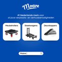 Moeve: Nederlands merk voor verplaatsings- en verhuisbenodigdheden. Toont meubelrollers, steekwagens en deur stoppers.