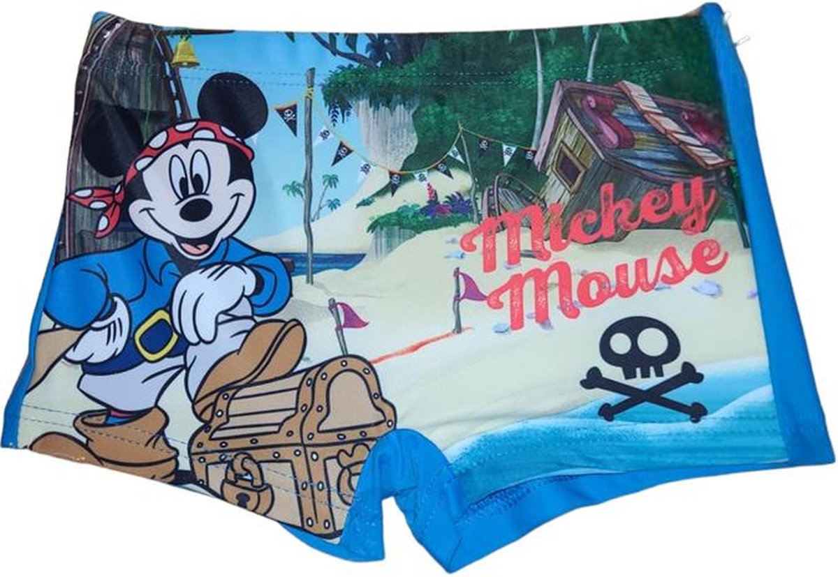 Mickey Mouse zwembroek - zwemboxer Mickey Mouse - blauw - maat 110/116