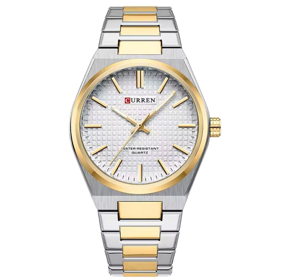 Curren - Luxe Herenhorloge - Polshorloge - Heren - Cadeau - Horloge - Geschenkdoos - Mannen - Zilver Goud - RVS