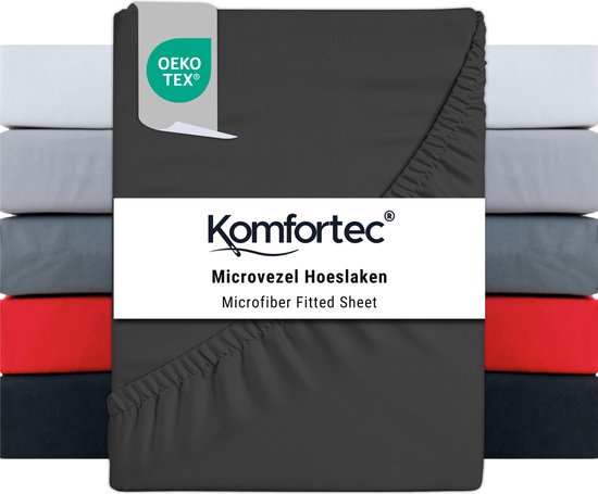 thumbnail: Hoeslaken 135 X 190/200 Cm – Microvezel, Zacht – Hoogte 28 Cm – Ademend, Wasbaar Op 30°C – Wit