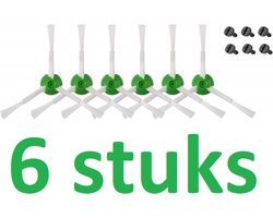 6 x zijborstel - kwmobile - geschikt voor Roomba e5/ i7 en i7+ robotstofzuiger reserve vervangingsonderdelen set - Compatibel met Roomba e5/ i7 en i7+ robotstofzuiger - 6 Borstels