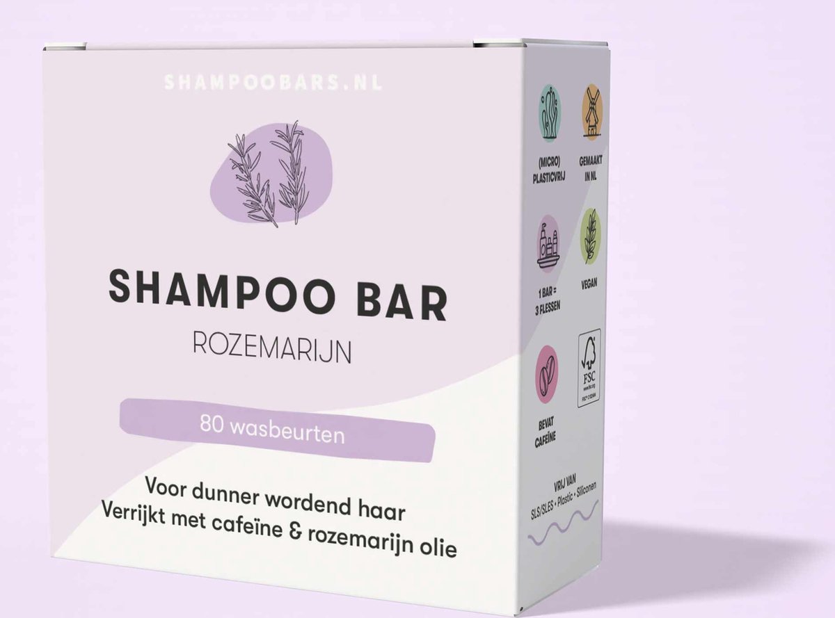 Bol.com ShampooBars - Shampoo Bar Rozemarijn dunner wordend haar - 60g aanbieding
