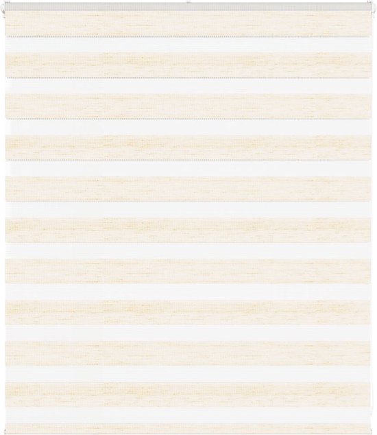 vidaXL - Zebra - rolgordijn - 125x100 - cm - stofbreedte - 120,9 - cm - marmerbeige