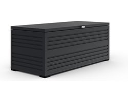 Orion Sit & Store aluminium opbergbox - 1318L - Antraciet - weer- en vorstbestendig - zeer geschikt als kussenbox voor in de tuin
