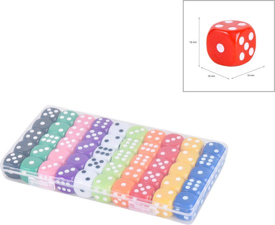 50 stks Diverse D10 Pack, 5X10pcs 10 Zijden Dobbelstenen Marmer Polyhedral Dobbelstenen D10 Set
