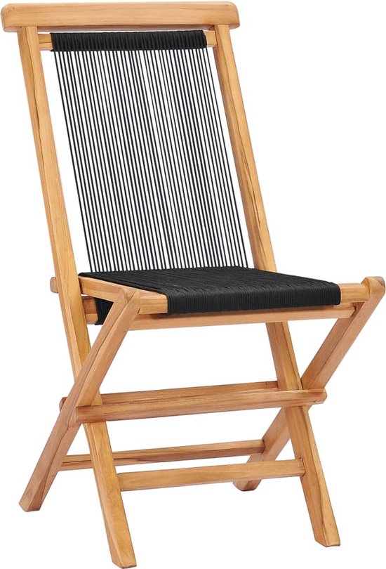 Set van 2 LOMBOK teakhouten tuinstoelen