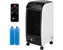 HomeTech FL-1701R Mobiele Aircooler met 3 Snelheden - Luchtkoeler Verrijdbaar met Afstandsbediening - 3 Bedrijfsmodi en Timer - Zwart/Wit HomeTech FL-1701R Mobiele Aircooler met 3 Snelheden - Luchtkoeler Verrijdbaar met Afstandsbediening - 3 Bedrijfsmodi en Timer - Zwart/Wit