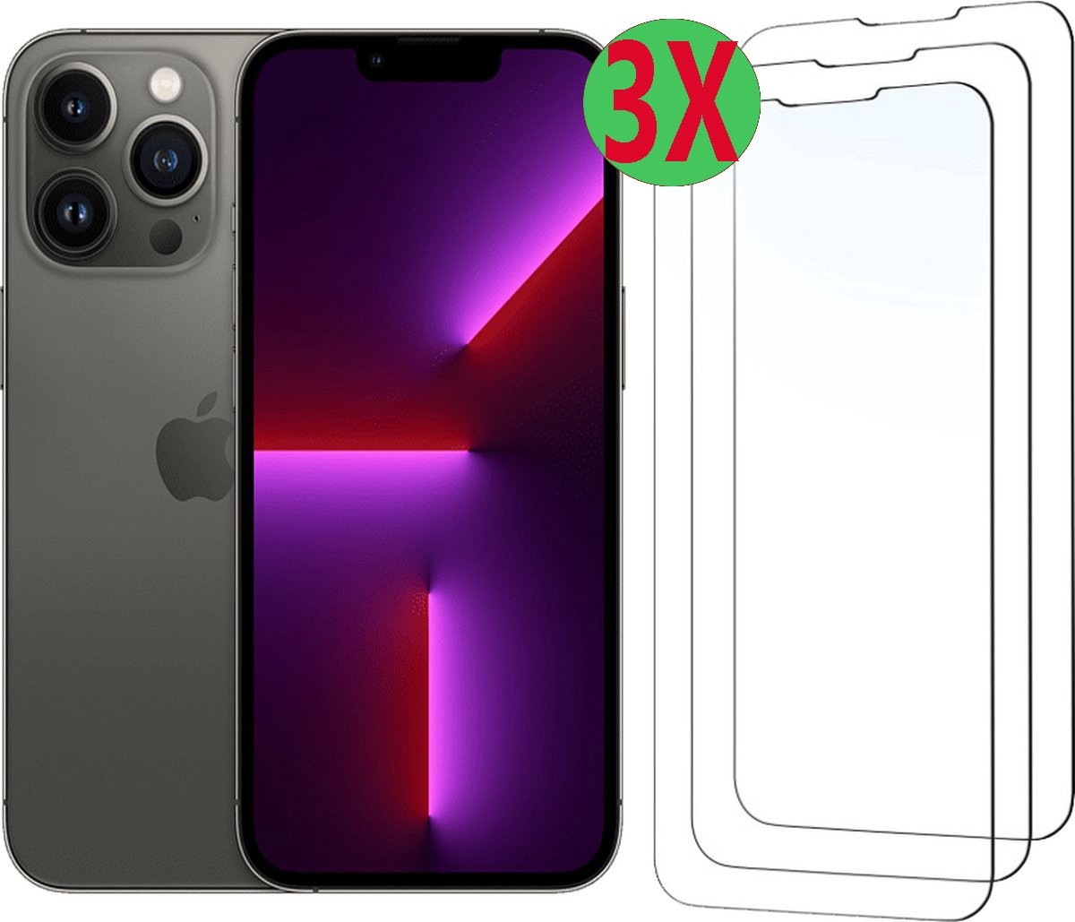 Apple iPhone 11 PRO MAX Screenprotector Beschermglas Glazen bescherming Screenprotector HD 9H bescherming glas geschikt geschikt voor Apple iPhone 11 PRO MAX - 3stuks