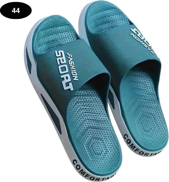 Chaussons de bain Bovista Femme & Homme - Confortable - Tongs - Sauna - Été - Vert - Taille 44