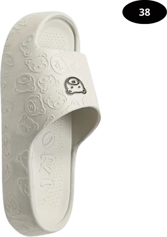 Chaussons de bain Bovista pour femme et homme - Confortables - Tongs - Sauna - Été - Grijs - Taille 38