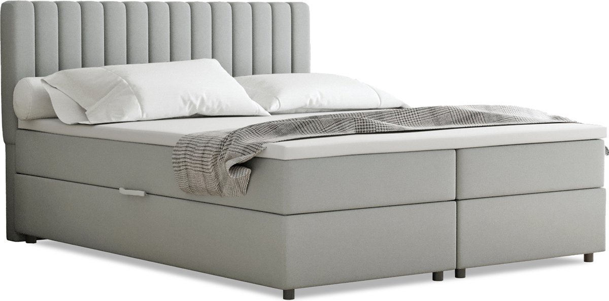 BOXBED Everest 160 x 200 cm tweepersoons met hoogwaardige Bonell-matras en topper