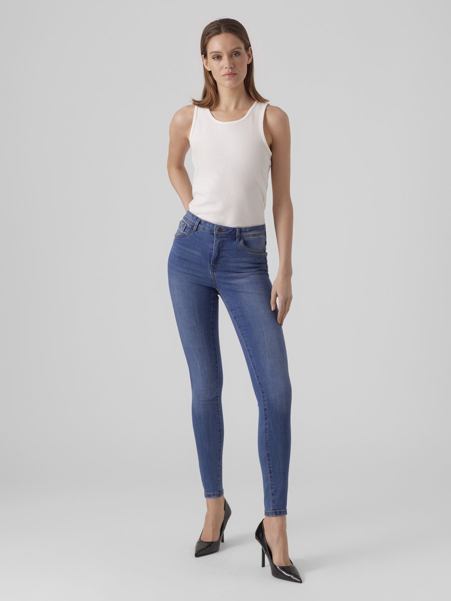 VERO MODA - VMTANYA MR S PIPING J VI349 GA PTT NOOS - Dames - Jeans