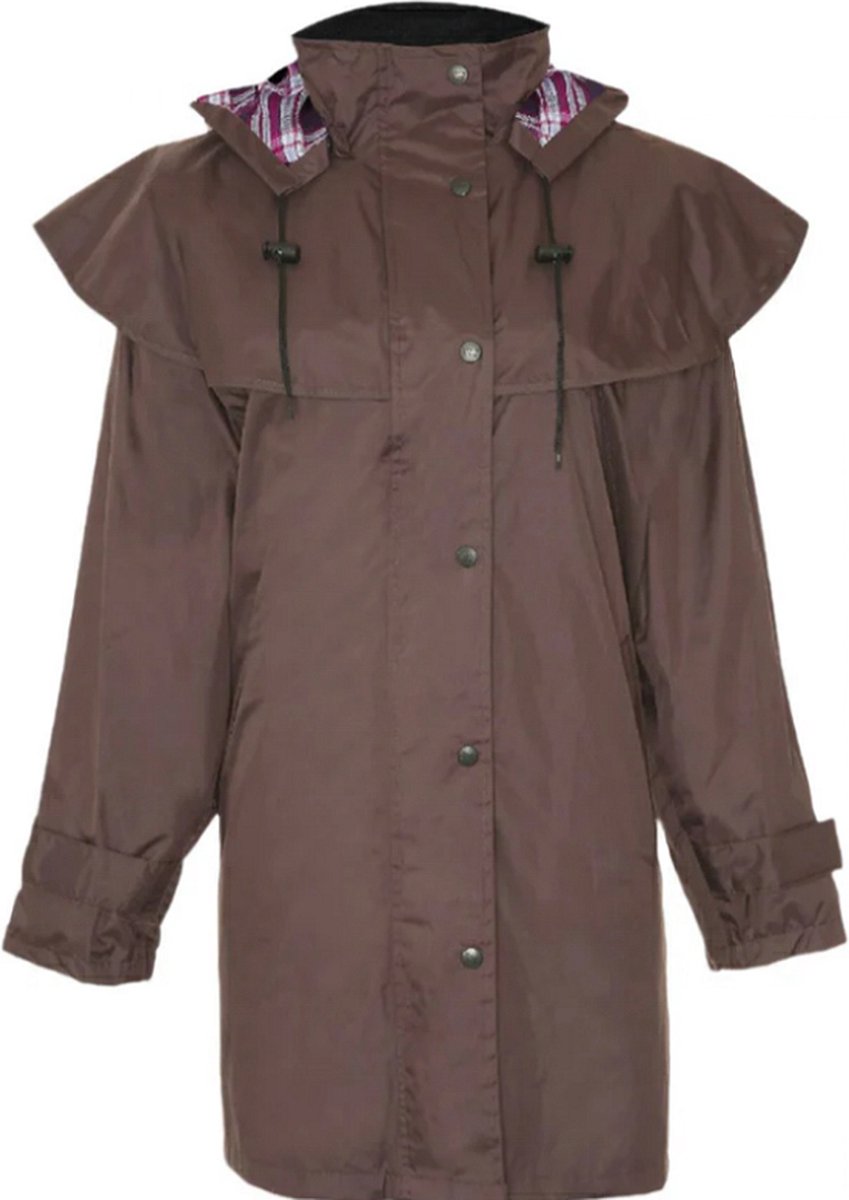 Bruine Regenjas Vrouwen - Maat M - Regenjas Dames - Country