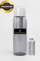 Gohemsun Draaibare waterfles-organizer, flessenhouder, opbergrek met 6 vakken, draaibare beker-organizer, kast, aanrecht, mokkenaccessoires