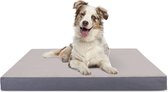 Nobleza 40B5A - Orthopedische Hondenkussen Wasbaar - Hondenbed - Maat L: 90 x 70 x 8 cm - Lichtgrijs