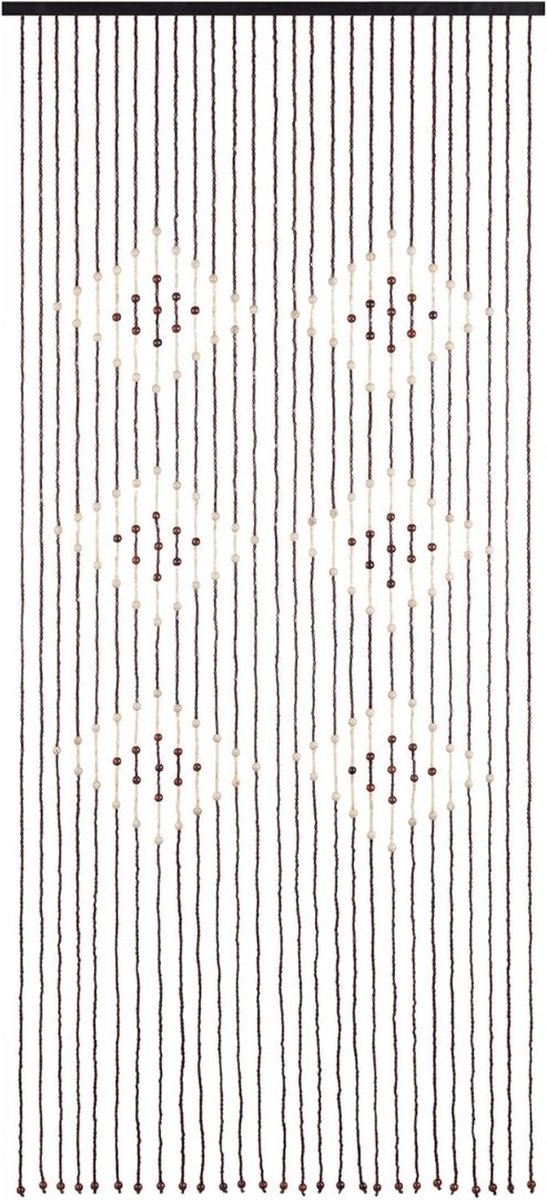 ApexArte® Deurgordijn Kralen - Macrame - 90x200cm - Bruin