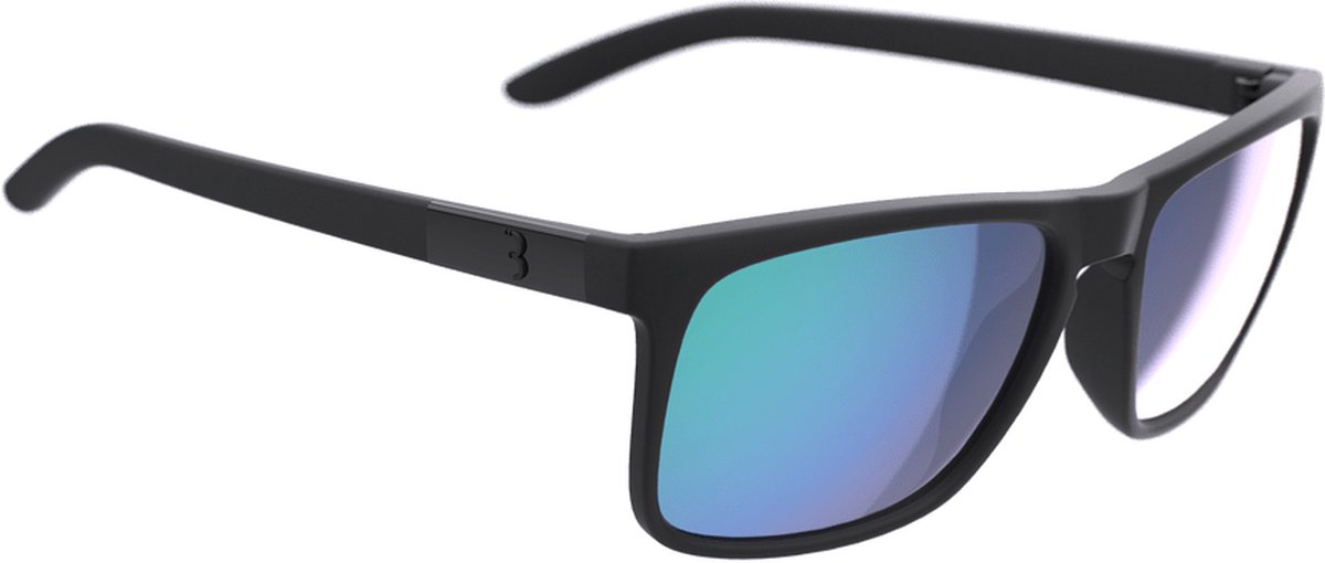 BBB Cycling Casual Fietsbril Gepolariseerd Town R - Casual Sportbril Heren en Dames - Duurzame Gepolariseerde Zonnebril voor Urban Fietsen - Mat Zwart - BSG-56RE