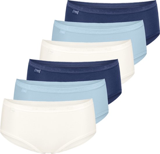 sloggi Dames midi slip 6 pack Basic+