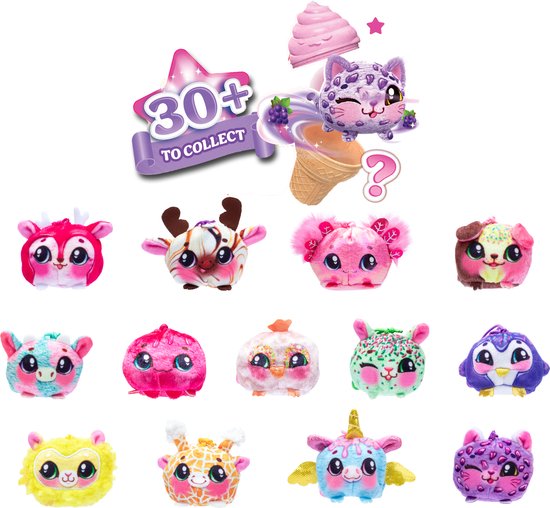 Cookeez Makery Yum Yumz - Pluchen Knuffeltje in een IJshoorntje