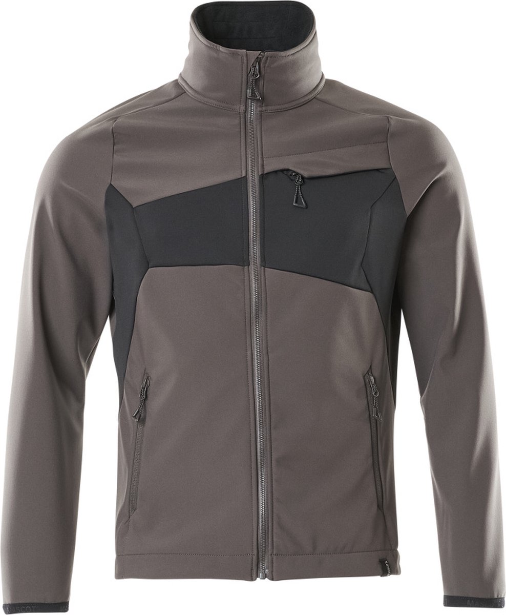 Mascot 20102-253 softshell jas antraciet/zwart maat L