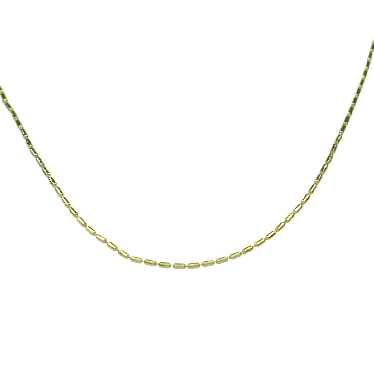Double Almond Necklace Gold 14K