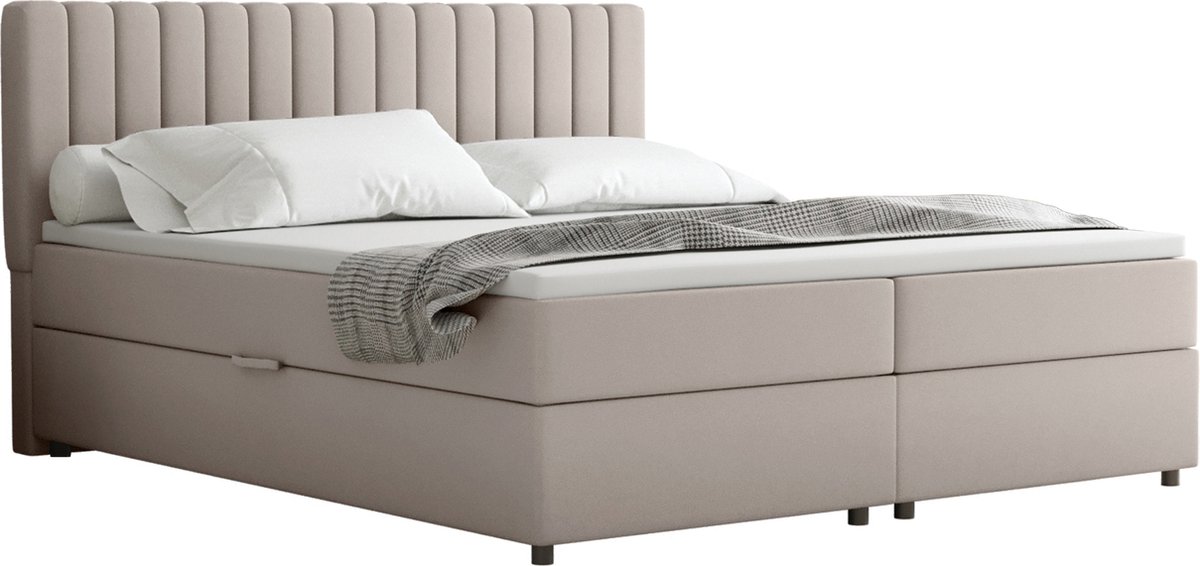 BOXBED Everest 180 x 200 cm tweepersoons met hoogwaardige Bonell-matras en topper