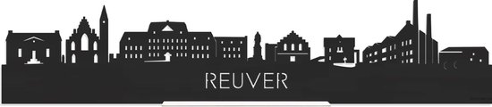 Skyline Reuver Bois Zwart sur pied - 60 cm - Décoration d'intérieur design - Décoration à poser et à suspendre - Plus de villes disponibles - Cadeau pour lui - Cadeau pour elle - Anniversaire - Pendaison de crémaillère - Intérieur - WoodWideCities