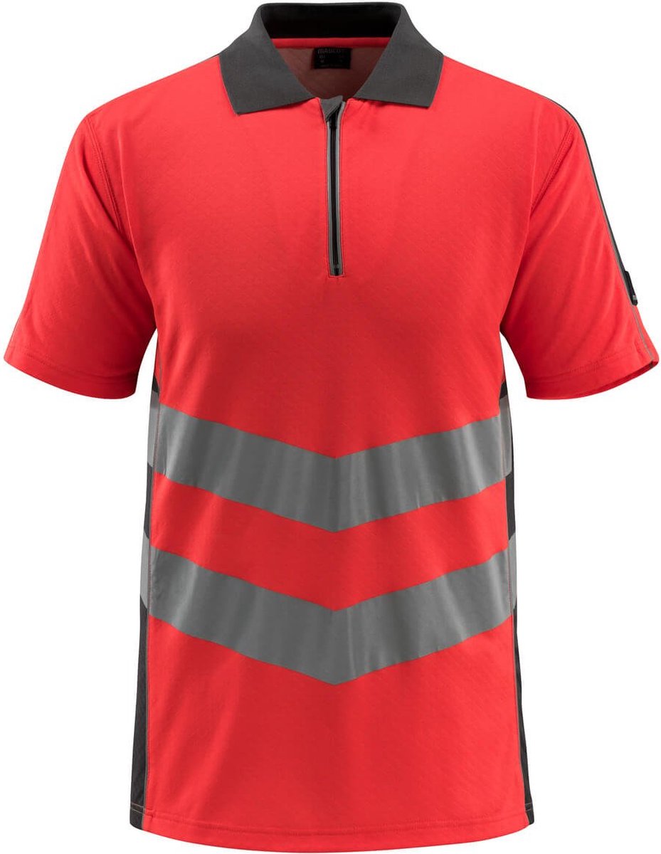 Mascot Safe Supreme Poloshirt 50130-933 - hi-vis rood/donkerantraciet - 3XL