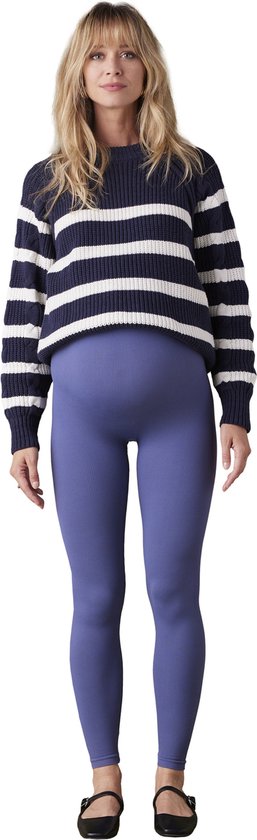 ENVIE DE FRAISE Legging de grossesse sans couture en maille côtelée